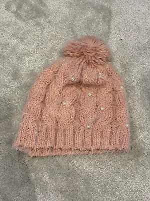 Marks And Spencer Women’s Bobble Hat - One Size - Pink - New • £9.99