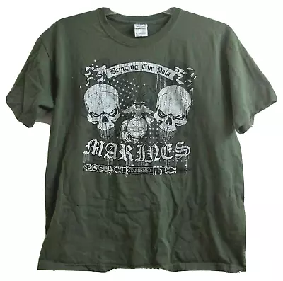 United States Marines Bringing The Pain T-Shirt L Large Established 1775 USMC • $12.95