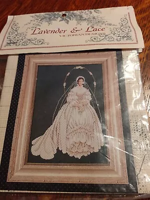 Lavender & Lace Chart Marilyn Leavitt-Imblum I Thee Wed Bride Wedding NEW • £5