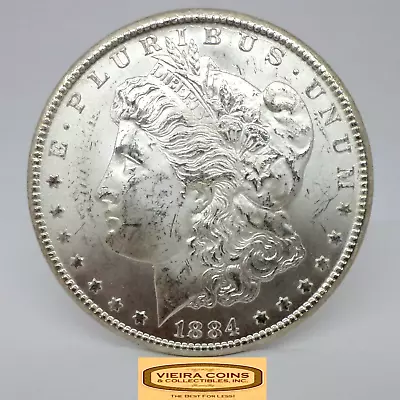 1884-CC Morgan Silver Dollar Uncirculated - #C35655NQ • $299