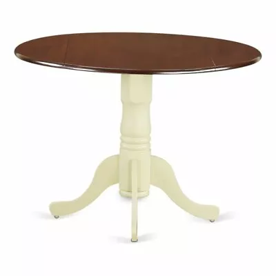 East West Furniture Dublin Wood Dining Table In Mahogany/Cream • $176.69