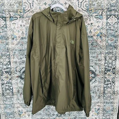 THE NORTH FACE Men’s Rain Jacket Size 4X Green Venture 2 Waterproof Hooded • $60