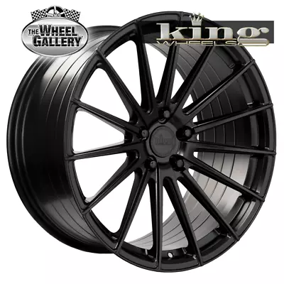 Set Of  King Milano 18x8 5/100 43P Satin Black Alloy Wheels • $1356