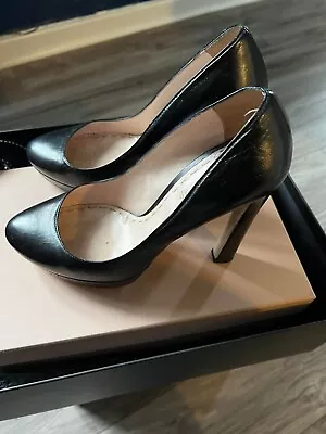 MIU MIU Shoes Black Leather  - Size EU 39/UK 6 • £60