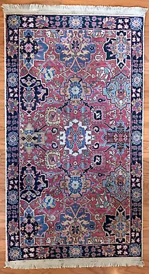 Williamsburg Karastan Model 557 Vase Wool American Rug 2'10  X 5' USA • $575