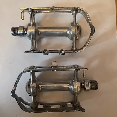 Nice Vintage CAMPAGNOLO NUOVO RECORD Pedals (w/ Screws And Washers).   (NJ) • $90