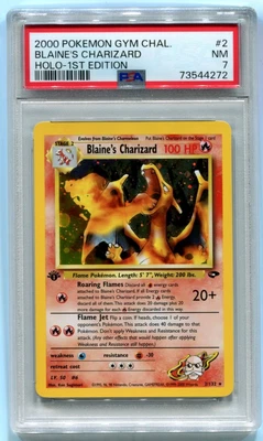 $699.99 • Buy Blaine's Charizard - First Edition - PSA 7 - Gym Challenge 2/132 1st Ed Pokemon