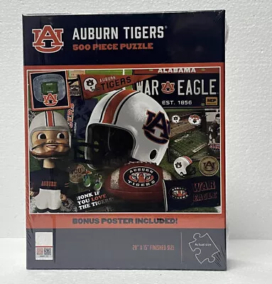 Auburn Tigers NCAA Alabama College Football Fan Gift 500 Piece Puzzle New Sealed • $11.68