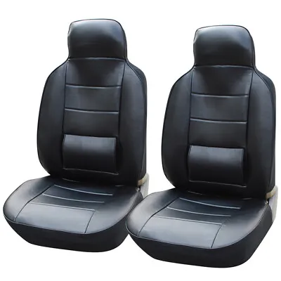 Synthetic Leather Car Seat Covers W/Lumbar Support Compatible For Volkswagen • $29.99