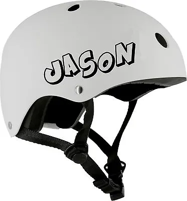 £2.79 • Buy 2 X Custom Name Helmet Stickers Vinyl Crash Font Ski BMX Bike Skateboard Snow