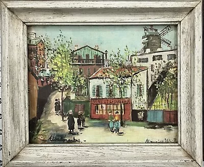 Maurice Utrillo Montmartre Paris Lithograph Signed 10 X 12 Framed Lithograph • $55