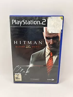 PLAYSTATION 2 GAME HITMAN BLOOD MONEY INCLUDES MANUAL PAL - Ps2 • $12.99