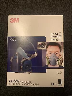 3M Reusable Half Mask 7500 Large - 7503 Respirator Face Mask Brand New • £14.99