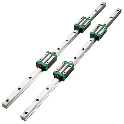 VEVOR Linear Rail HSR20-1700mm 2PCs Linear Slides With 4 Square Bearing Blocks • £70.79