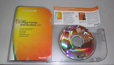 Microsoft Office 2007 Home & Student Full Retail 3 PCs W/case Product Key • $178.20