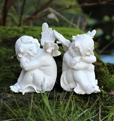 Garden Ornaments Angel Cherub Sculpture Home Decor Secret Fairy • £8.99