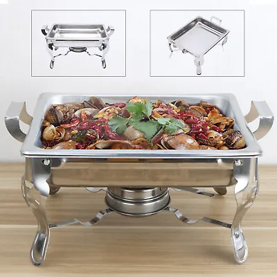 £39.99 • Buy Stainless Steel Food Warmer Chafing Dish Catering Buffet Container Pot W/ Lid