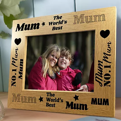 Mum Gifts Mum Wooden Photo Frame Birthday Christmas Gift For Mum Mummy • £7.99