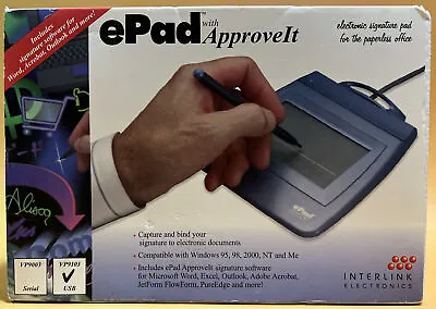 Interlink EPad VP9103 EPad-ink Electronic Signature Capture Pad USB Credit Card • $80