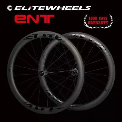 $499.90 • Buy Elite ENT 50mm 700C Carbon Clincher Wheels Road Bike Carbon Wheelset Race