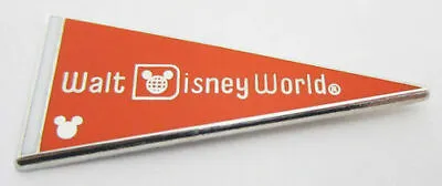 $16.14 • Buy Disney Pin Orange Pennant Flag COMPLETER Hidden Mickey Walt Disney World