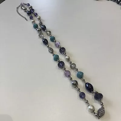 Beautiful Long Beaded M&S Necklace  • £4