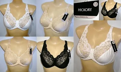 $29.95 • Buy Hickory Underwire Stretch Lace Full Figure Katie Bra Sizes 16D 18D 18DD 20D 20DD