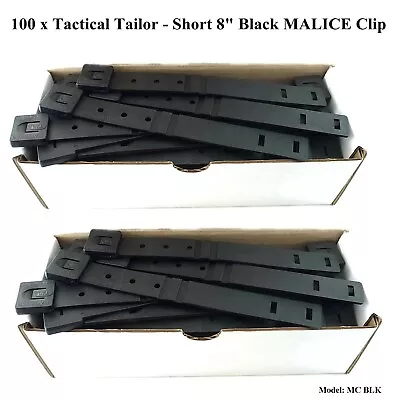 100 X Tactical Tailor - Short 8  Black MALICE Clip For GERBER BUCK Knife Pouch! • $98