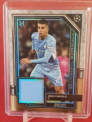 Joao Cancelo Manchester City Champions League 2021 Match Worn Patch Card /75 • £14