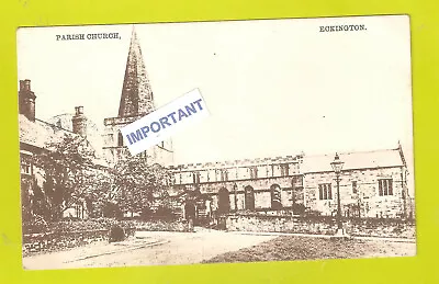 Eckington Parish Church Local 1918 Postmark 55 Mount View Road Norton Woodseats • £14.84