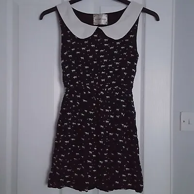 Spirited Away Navy Collar Cat Print Dress Top Cute Kawaii Japanese Korean Style  • £16