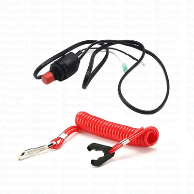 For Yamaha Outboard 6hp - 15HP 30HP 40HP Engine Kill Stop Switch Safety Lanyard • $20.79