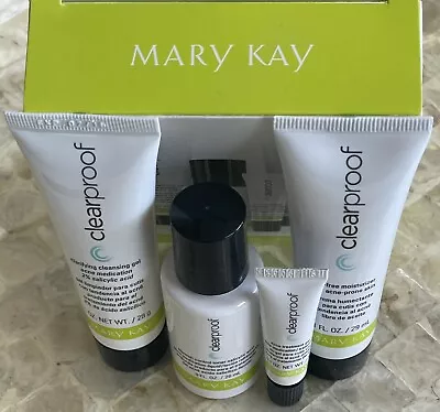 MARY KAY Clear Proof Acne System The Go Set 4-Pc Travel Sizes Free Ship ! READ ! • $15.99