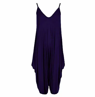 £9.99 • Buy Women Ladies Cami Legenlook Romper Baggy Harem Jumpsuit Palysuit Maternity Dress