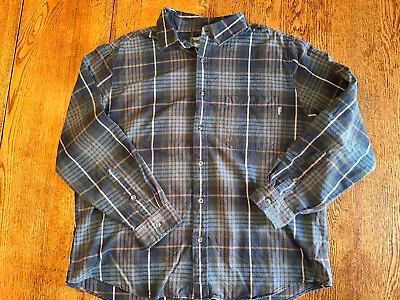 Woolrich Flannel Shirt Men’s XL Top Long Sleeve Button Up Down Plaid Green • $14.95