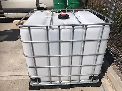 £55 • Buy 1000 Litre Ibc Liquid Storage Container Tank. Water. Fuel. Diesel. Oil. Waste. 