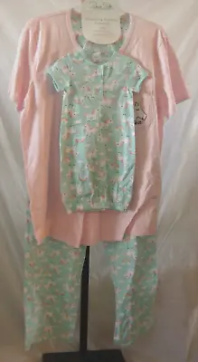 Rene Rofe Maternity Nursing Pajama W/Matching Layette Baby Gown Med. & Newborn • $34.99