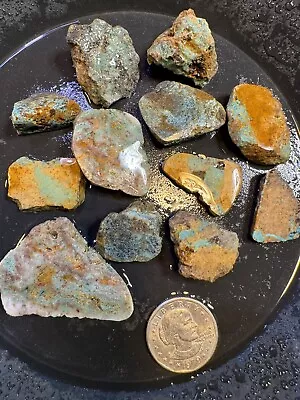 Hachita Super Grade Turquoise.  109 G Of Slabs And Nuggets! Get What You See! • $218