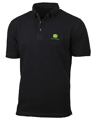 £46 • Buy Genuine John Deere Black Polo Shirt
