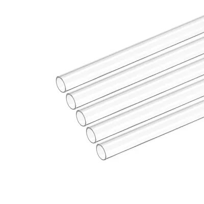 Plastic Pipe Rigid Tube Clear 0.31 (8mm) ID 0.4 (10mm) OD 17  (425mm) 5pcs • $14.10