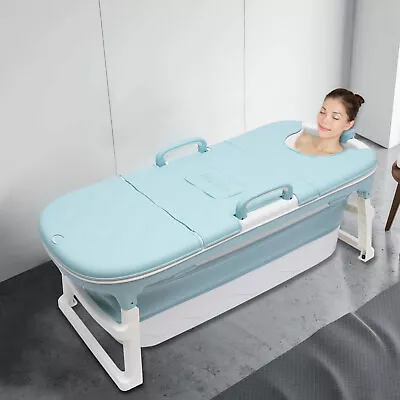 $169.05 • Buy Portable Adult Bathtub Shower Seat Collapsible Household Large Folding Tub 1.38M