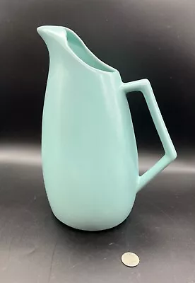 VTG MCM La Solana 1950s Pottery Blue 11  Pitcher • $29.99