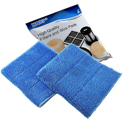 2pcs HQRP Washable Microfiber Blue Steam Mop Pads For HAAN Steamers RMF2X RMF4X • $31.72