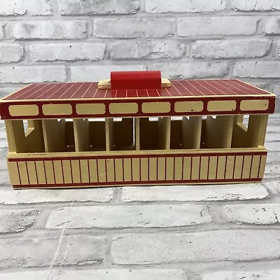 Melissa & Doug Take-Along Wooden Show Horse Stable Only No Horses Or Accessories • $16.79