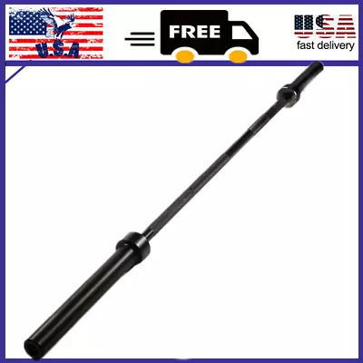 2 Inch Olympic Barbell Weight Bar 7ft 800lb Capacity 45 Lb Heavy Duty Steel • $48.85