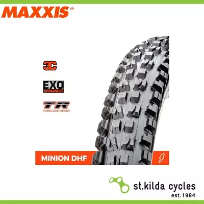 Maxxis Minion DHF Bike Tyre - 27.5 X 2.30 3C Terra EXO TR Folding 60TPI - Pair • $222.86