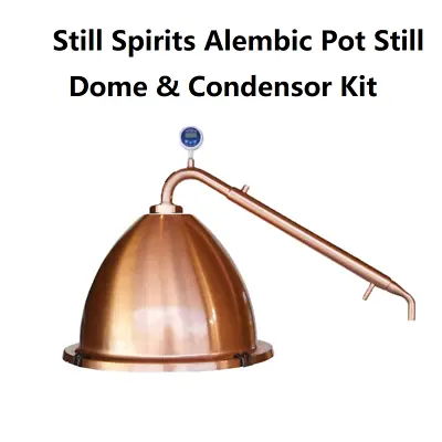 Still Spirits Copper Alembic Pot Still Dome And Condensor Kit (No Boiler) • $315.77