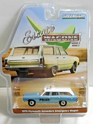 £9.95 • Buy Greenlight 1970 Plymouth Belvedere Police Wagon 1/64 29990-c Estate Wagons 5