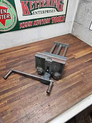 Vintage Parker 25  Woodworker Wood Bench Vise Under Mount 7  Jaws • $429.99