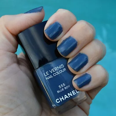 BNIB Chanel Le Vernis 555 Blue Boy Nail Colour Les Jeans Collection 2012 • £16